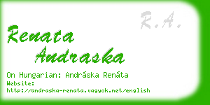 renata andraska business card